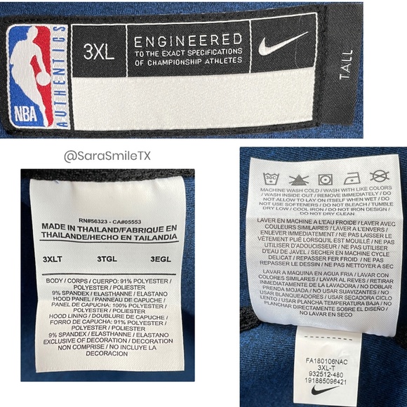 DALLAS MAVERICKS Official Team Warmup Jacket - From Dirk's Last Home Game - NWT - Picture 16 of 16